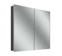 Armario con espejo iluminado Schneider STYLE TW LED, 2 puertas, 81,5x71,5x12cm, 194.080.01.44, Versión: CH estándar/negro mate