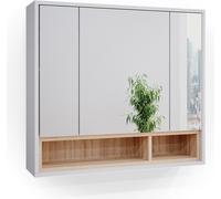 Armario con espejo para baño Vicco Beatrice Blanco 80 x 72 cm, Model 34836