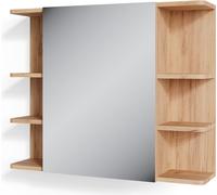 Armario con espejo para baño Vicco Fynn Roble 79.6 x 64 cm, Model 37276
