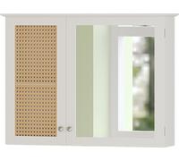 Armario con espejo para baño Vicco Rosario Blanco 68 x 49 cm con 2 puertas, Model 40441