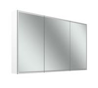 Armario con espejo Schneider GLOW D2W, 3 puertas 40/50/40cm, 1313x136x736mm, iluminación perimetral, Dim2Warm, 218.131.01.02, Versión: CH estándar/estuche blanco