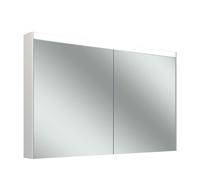 Armario con espejo Schneider OBJECT Line Comfort LED, 2 puertas 60/60cm, 1195x123x743mm, iluminación superior, 204.120.01.02, Versión: CH estándar/blanco corporal/4000K