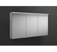 Armario con espejos burgbad Junit con luz superior horizontal LED SPIY120, bisagra de puerta central derecha, anchura: 1200mm, SPIY120L