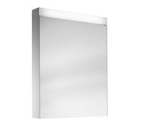 Armario con espejos PATA LED de Schneider, 1 puerta 60cm, tope intercambiable, 595x120x756mm, iluminación superior regulable, 161.060.01.02, Versión: CH estÃ¡ndar/blanco corpus/4000K