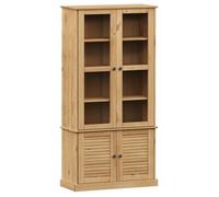 vidaXL Armario con Vitrina Vigo Madera Maciza de Pino 85x35x170 cm