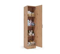Armario de 1 puerta en alpine oak 37x180 cm multi useful 37