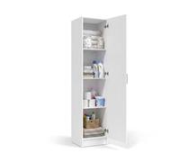 Armario de 1 puerta en blanco artik 37x180 cm multi useful 37