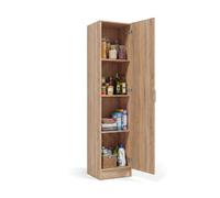 Armario de 1 puerta en roble canadian 37x180 cm multi useful 37