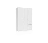 duehome - Armario de 3 puertas y 3 cajones 135x200 cm Magan White