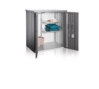Armario de acero para exterior biohort romeo 132 x 140 x 87 cm y capacidad de 1300 l gris oscuro