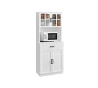 Armario de Almacenamiento 40 x 141 x 76 cm Blanco Nube y Roble Beige