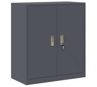 vidaXL Armario de almacenamiento 80 x 40 x 90 cm Acero Antracita
