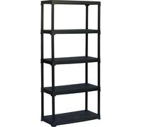 Armario de almacenamiento ArtPlast con 5 estantes - Plástico - Carga máxima: 40 kg por estante - 80 x 40 x 176 cm -