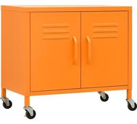Armario de almacenamiento naranja de vidaXL, 60x35x56 cm, acero