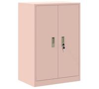 vidaXL Armario de almacenamiento, color rosa, 60 x 40 x 90 cm, acero
