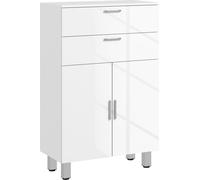 Armario de baño Kleankin, mueble auxiliar con 2 cajones y estante ajustable