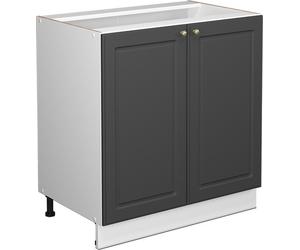 Armario de baño mediano Vicco Fame-Line Antracita-oro 80 x 82 cm con estante, sin encimera, Model 43521