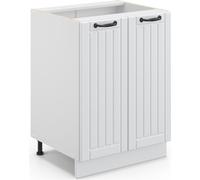 Armario de baño mediano Vicco Fame-Line Blanco casa de campo 60 x 82 cm sin encimera, Model 43453