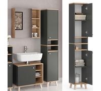 Armario de baño Vicco Senyo Antracita 30 x 174 cm, Model 36365