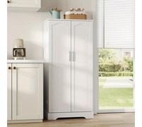 Armario de cocina - Buffet de cocina - Armario de almacenamiento - Armario para horno - Armario vertical - Blanco - Multifuncional - 60 x 35 x 128 cm