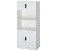 Armario de cocina - Buffet de cocina - Armario de almacenamiento - Mueble de cocina pequeño - Blanco y - Estilo rústico