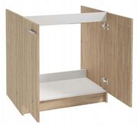 Domodomo Armario de Cocina 80 x 46,5 x 82 cm, Mueble de Cocina, Armario bajo Lavabo, sin Fregadero