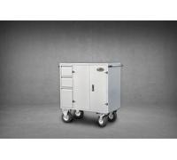 Armario de Concurso MIDI ECONOMY Acero/Aluminio/Acero Inox. Alfako - Acero / azul-2 / 260