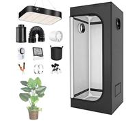 Armario De Cultivo, Kit Completo Con LáMpara Led De Espectro Completo De 100 W/200 W Regulable, Kit De Armario De Cultivo HidropóNico.,100 * 100 * 200cm-Dimmingversion200W(set)