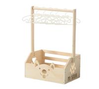 Armario de ducha - Armario de almacenamiento de ducha de madera para pañales - Suministros de almacenamiento de baño de seguridad para niños para dormitorio, guardería, hogar, alquiler, negocios