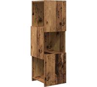 Armario de esquina vidaXL, 30,5 x 30 x 95 cm, material de madera, aspecto de madera envejecida