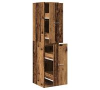 Armario de estilo vintage para farmacia, con aspecto de madera envejecida, 30x41x144,5 cm, fabricado en material de madera