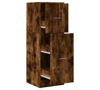 Armario de farmacia vidaXL, color roble ahumado, 40x41x118 cm, fabricado en material de madera