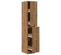 Armario de farmacia vidaXL, estilo artesanal, roble, 30x41x174,5 cm, material de madera