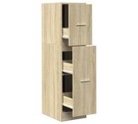 Armario de farmacia vidaXL, estilo Sonoma, color roble, 30x41x118 cm, fabricado en material de madera