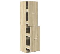 Armario de farmacia vidaXL, estilo Sonoma, color roble, 40x41x174,5 cm, fabricado en material de madera