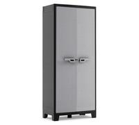 Armario de jardín TITAN MultiSpace 9761, 80 x 44 x 182 cm, color gris, resistente al agua