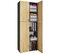 Armario de madera Armario juvenil Armario infantil Armario Lona Puertas batientes Armario de madera Armario juvenil Armario infantil Armario Lona Puertas batientes Antracita / roble miel