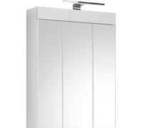Armario de madera para baño o ducha, color blanco, 79x60x18 cm