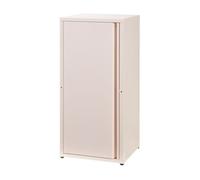 Armario de oficina burlöv acero 88x40x35 cm - rosa [en.casa]