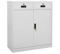 vidaXL Armario de oficina de acero 90x40x102 cm en color Gris claro/Antracita/Blanco y más | almacenamiento funcional diseño moderno para baño dormitorio sala