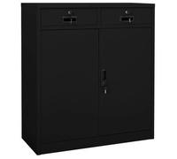 Armario De Oficina De Acero Negro 90x40x102 Cm Vidaxl