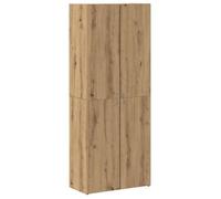 vidaXL Armario archivador madera de ingeniería Multicolor Roble Artesanal