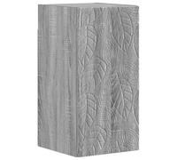 Armario de pared de baño genérico Delft Sonoma gris | Mueble colgante, madera de ingeniería resistente a la humedad, puerta reversible, kit de fijación incluido, diseño lineal