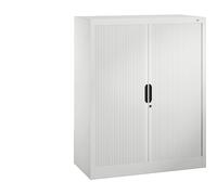 Armario de persiana con persiana horizontal C+P, H x A x P 1230 x 1000 x 420 mm, 2 baldas, 3 pisos de archivadores