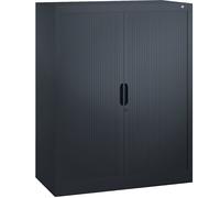 Armario de persiana con persiana horizontal C+P, H x A x P 1230 x 1000 x 420 mm, 2 baldas, 3 pisos de archivadores