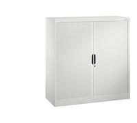 Armario de persiana con persiana horizontal C+P, H x A x P 1230 x 1200 x 420 mm, 2 baldas, 3 pisos de archivadores