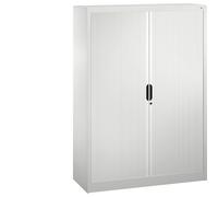 Armario de persiana con persiana horizontal C+P, H x A x P 1660 x 1200 x 420 mm, 3 baldas, 4 pisos de archivadores