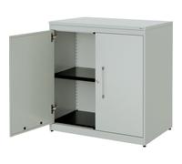 Armario de puertas batientes mauser, H x A 830 x 800 mm, tablero de plástico, 1 balda