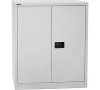 Armario de puertas batientes UNIVERSAL BISLEY, H x A x P 1000 x 914 x 400 mm, 1 balda galvanizada, 2 pisos de archivadores