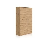 duehome - Armario de puertas correderas 120x200 cm Show Nodi oak